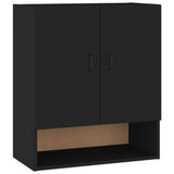 ZNTS Wall Cabinet Black 60x31x70 cm Engineered Wood 812880