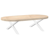 Coffee Table Legs X-Shaped 2 pcs White 70x cm Steel 4012885