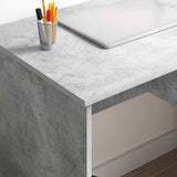 Desk with Drawer Concrete Grey 90 x 49 x 75 cm Engineered Wood 869269