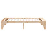 Bed Frame Brown 90 x 190 cm Solid Pine Wood 873010