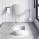 Toilet Cistern with Bottom Water Inlet 3/6 L Grey 148008