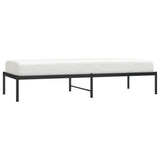 Metal Bed Frame without Mattress Black 75x190cm 350836