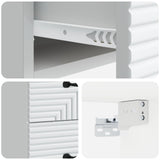 Wall-Mounted Bedside Cabinet 2 pcs White 34.5 x 33 x 40 cm 898636