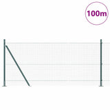 Welded Wire Fence with Concrete Base 100 x 0.8 m 3352499
