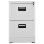 ZNTS Filing Cabinet Light Grey 46x62x72.5 cm Steel 336271