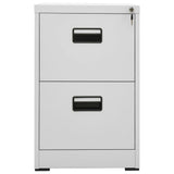 ZNTS Filing Cabinet Light Grey 46x62x72.5 cm Steel 336271