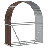 Log Holder Brown 120x45x140 cm Galvanised Steel 364571