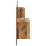 Headboard with Cabinet 3 pcs Old Wood Engineered Wood 3415675