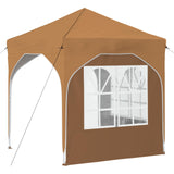 Pop-up Party Tent 192 x 192 x 245 cm Beige 42019826