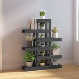 Plant Stand Grey 85x25x109.5 cm Solid Wood Pine 822089