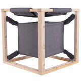 ZNTS Quapas! Cat Bed with Hammock Catcube Grey M 54x54x54 cm 432081