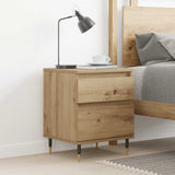 Bedside Cabinet Artisan Oak 40x35x50 cm Engineered Wood 857398