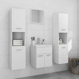 Bathroom Furniture Set White Engineered Wood 3071486