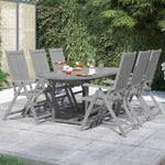 ZNTS 7 Piece Garden Dining Set Solid Wood Acacia 3079654