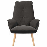 Armchair Dark Grey 69 x 74 x 93 cm Sherpa Fabric 42001847