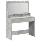 Dressing Table Concrete Grey 100 x 41 x 135 cm Engineered Wood 865103
