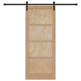 Sliding Door Natural 86 x 211 cm Solid Pine Wood 3445448