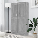 Book Cabinet Grey Sonoma 82.5x30.5x150 cm Engineered Wood 815613