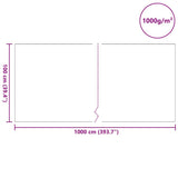 Pond Fleece Folding Grey 1 x 10 m Polyester and Cotton 4013445