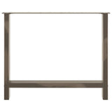 Dining Table Legs Natural Steel 2 pcs 90x cm Steel 4013319