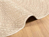 Rug ZIZUR Beige 90 cm Jute Look Indoor and Outdoor 4010414