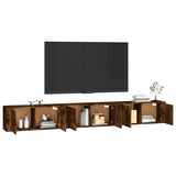Wall-mounted TV Cabinets 3 pcs Smoked Oak 100x34.5x40 cm 3188379