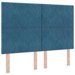 ZNTS Bed Frame Dark Blue 140x190 cm Velvet 3345009