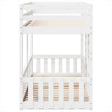 Bunk Bed White 90x200 cm Solid Wood Pine 3308590