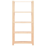 5-Tier Storage Racks 5 pcs 80x38x170 cm Solid Pinewood 250 kg 3051115