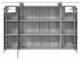 Bathroom Mirror Cabinet Grey Sonoma 73.5 x 16 x 62.5 cm 889180