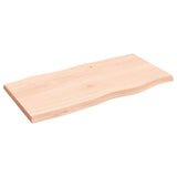 Table Top 100x50x cm Untreated Solid Wood Live Edge 363885