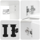 7 Piece Kitchen Cabinet Set Lucca High Gloss White Engineered Wood 3314773