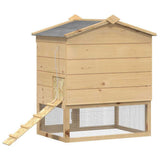 Chicken Coop Brown 75 x 60 x 89 cm Solid Pine Wood 42012463