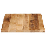 Table Top Live Edge 70x60x2.5 cm Solid Wood Rough Mango 370667