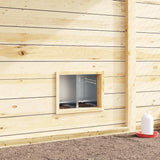 Chicken Nesting Box 2 Compartments Wall-Mounted Galvanised Steel 4104899