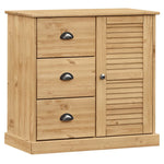 Sideboard with Drawers VIGO 78x40x75 cm Solid Wood Pine 353199