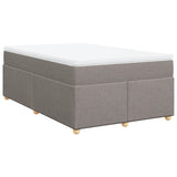 Box Spring Bed with Mattress Taupe 120x200 cm Fabric 3285370