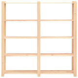 5-Tier Storage Racks 5 pcs 170x38x170 cm Solid Pinewood 500 kg 3051111