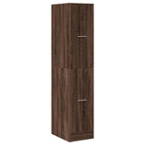Apothecary Cabinet Brown Oak 30x41x144.5 cm Engineered Wood 855175