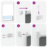 Roller Blind Blackout White 165x230 cm Fabric Width 161,6 cm Polyester 4011999