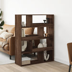 Bookcase Brown Oak 100x33x125.5 cm Engineered Wood 3309336