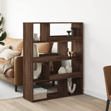Bookcase Brown Oak 100x33x125.5 cm Engineered Wood 3309336
