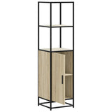 Highboard Sonoma Oak 35.5x35x139 cm Engineered Wood and Metal 849045