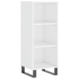 Sideboard High Gloss White 34.5x32.5x90 cm Engineered Wood 828758