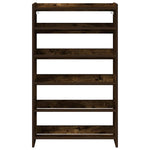ZNTS Shoe Rack Smoked Oak 60x25x100 cm Engineered Wood 859873