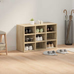 Shoe Cabinet Sonoma oak 77.5 x 30 x 51 cm Engineered wood 808678