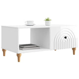 Coffee Table High Gloss White 90 x 50 x 40 cm Engineered Wood 894269