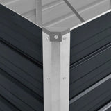Raised Bed Anthracite Galvanised Steel 160x40x45 cm 45731