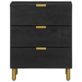 Bedside Cabinet Black 50x33x62 cm Engineered Wood 4017657