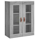 Wall Mounted Cabinets 2 pcs Grey Sonoma Engineered Wood 3197919